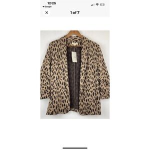 leopard‎ print Jacket Size Small